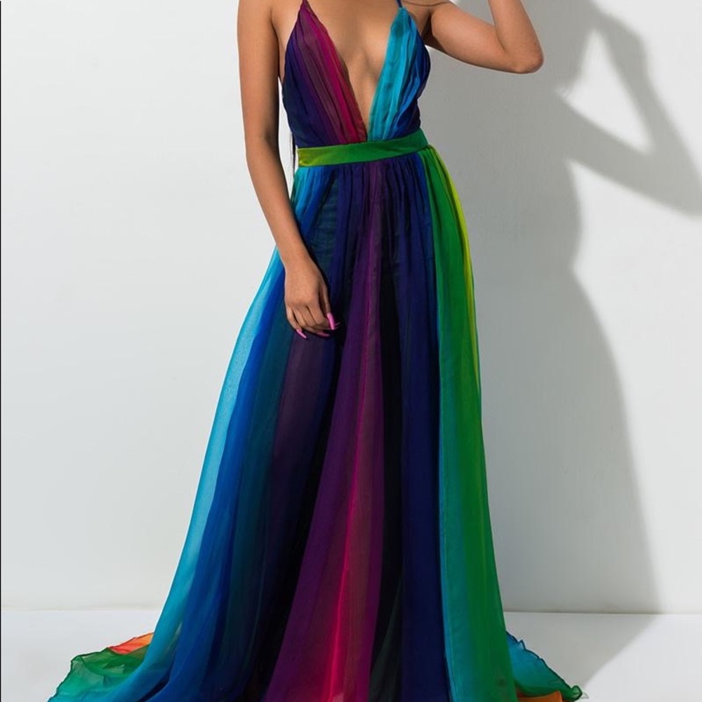 Multicolor maxi dress